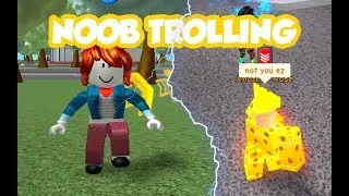 NOOB TROLLING! Roblox Super Hero Training Simulator