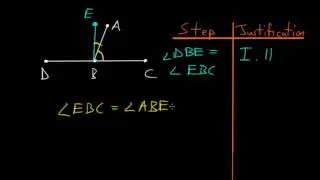 Euclid's Elements Book 1: Proposition 13, Angles Formed By A Straight Line