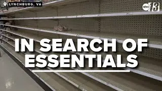 Empty shelves on stores ahead of snowstorm
