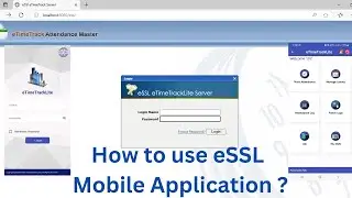 Как использовать мобильное приложение eSSL | Конфигурация мобильного приложения eSSL