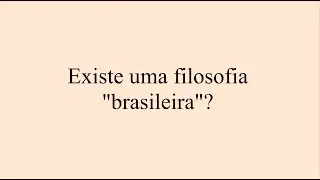 Existe uma filosofia 