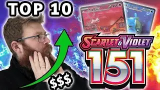 10 ДОРОГИХ английских карточек Pokemon 151!