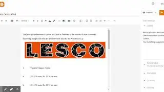 Lesco Bill Calculator