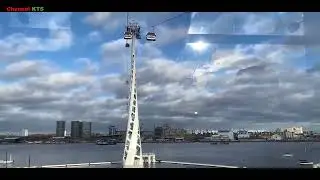 ArianZayan Cable car, Thames river, Emirates aviation airlines. London.U.K. Victoria park.