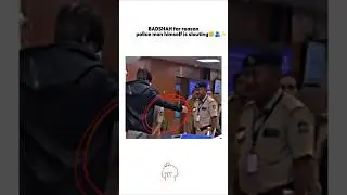 police man himself is slauting 🥰#srk #bollywood #celebrity