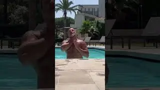 Silver Daddy at the pool