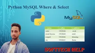 Python MySQL Where statement | how to Select With a Filter table data in mysql using python | Hindi
