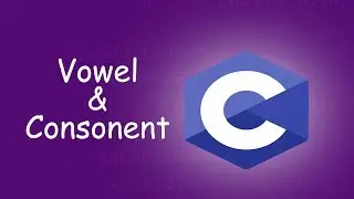 vowel and consonent in C programming