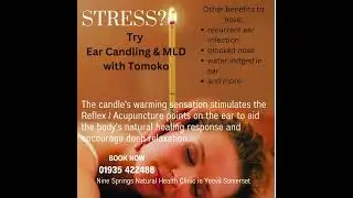 Ear Candling &  MLD (manual lymphatic drainage) for Stress Relief  #youtubeshorts #shorts #stress