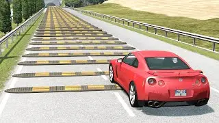 Cars vs 100 Speed Bumps #2 &ndash; BeamNG.Drive