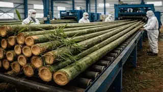 Inside a Bamboo Leaf Tea Factory (Full Process)