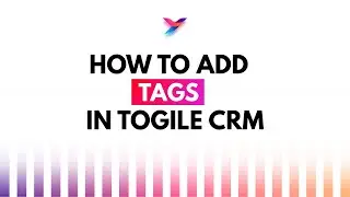 How to Create Tags in Togile CRM | Tag Manager | Step-by-Step CRM Tutorial
