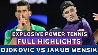 Novak Djokovic vs Jakub Mensik Explosive Power Tennis Highlights - Before AO 2026