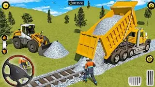 City Construction JCB Game 3D | Train Station Building : Train Track - Android Gameplay