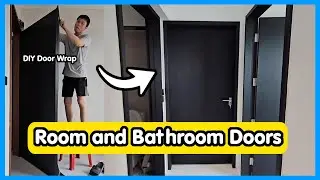 Guide to room and Bathroom doors | Yard Windows + DIY Door Wrap | HDB 3 room BTO house renovation