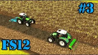 FS 12. Timelapse # 3. Liquid fertilizer. Sowing rapeseed. Selling wheat.