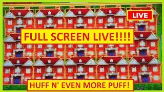 🔴 LIVE FULL SCREEN OF MANSIONS!!!! Huff N' Even More Puff Slots JACKPOT CHALLENGE!!!!
