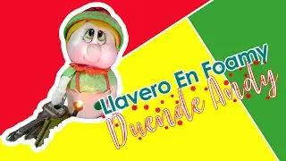 DIY  Llavero en Foamy Fofucho Navideño | Victoria RodAcu