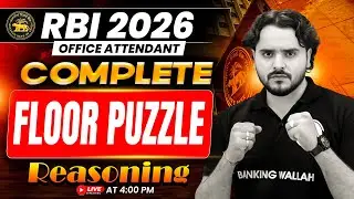 RBI Office Attendant 2026 | Floor Based Puzzle | RBI Office Attendant Reasoning | by Vidhu Sir