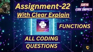 Assignment 22 | coding Questions| CCBP | NxtWave CCBP 4.0 | #python #code|#nxtwave #idp @YouTube ​