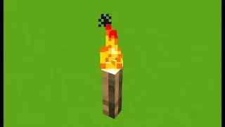 Torch - Green Screen - Minecraft