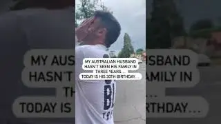 Man gets surprise birthday visit from family after 3 years apart