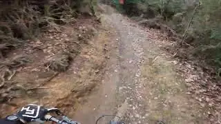 Quarry line into Brewins track at Caersws bike park 13/12/25