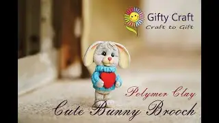 Clay Bunny Brooch | Miniature Bunnies / Rabbits - Polymer Clay Tutorial | how i make clay pins