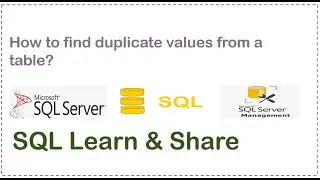 How to find duplicate values from a table?