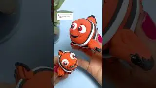 Марлин из &laquo;В поисках Немо&raquo; &mdash; урок по лепке из глины 🐟💙 #diy #findingnemo #clayart #mini #art