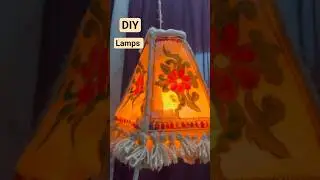 DIY tholu Bommalata lamp with paper & cloth | indian folk art  #diy #folk #art #shorts #youtube