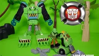 Transformers Rescue Bots Walker Cleveland & Jackhammer Animal Rescue Toy Review