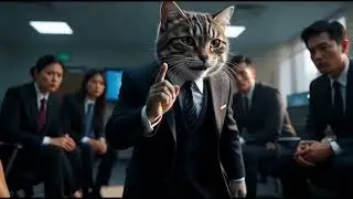 🐱💼 Office Boss Billi | Salary Badhane Wali Smart Cat 😼✨#OfficeCat #BossLife #HumanLikeCat