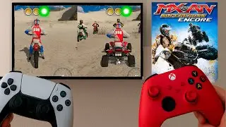 Como jugar MX VS ATV SUPERCROSS ENCORE de 2 jugadores en una pantalla (CUALQUIER PLATAFORMA)