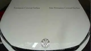 Permanon Application Comparison Test on Candy White Volkswagen Scirocco