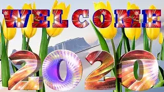 Happy New Year 2020/Green Background Screen effect HD Video