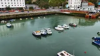 Discover Folkestone's Coastal Charm: Sunny Sands to Harbour Arm (Drone Tour)
