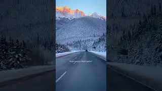 Banff is not just a summer destination 🚙 #explorecanada #canada #alberta #banffnationalpark #winter