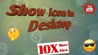 How to Show  the icon in Desktop Window 10. Apna desktop pee icon kaisa set kra window 10 mai.