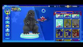Jugando el evento de Godzilla en Sonic rumble 