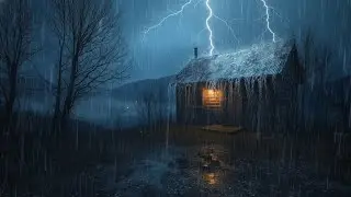 Intense Heavy Rain with Thunder | Powerful Storm Sounds for Deep Sleep