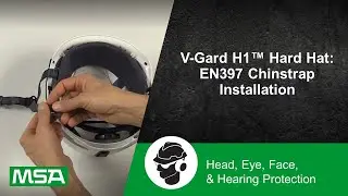 V-Gard H1&trade; Hard Hat: EN397 Chinstrap Installation
