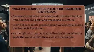What Was Lenin's True Intent For Democratic Centralism? - History of Communism