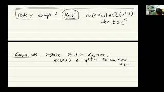 KAIST Extremal graph theory 1-12 Extremal number of degenerate bipartite graphs
