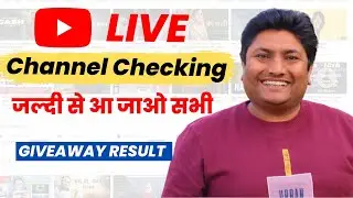 YouTube Channel Checking Live Stream & Giveaway Result | 4 April 2022