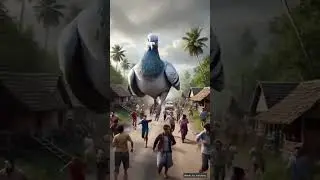 the farmer caught the parrot 😭 #shorts ​ #parrot​ #pigeon​ #ai​#cartoon