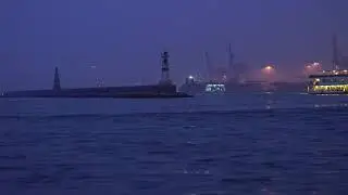 istanbul, turkey, ships, marine, water, night, travel, culture, tourism, reflection, wave , free vid