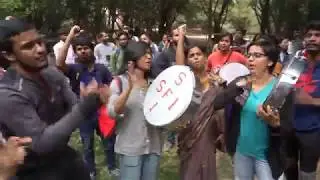 JNUSU's Protest against 300% Fee Hike of Prospectus