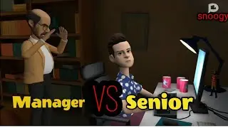 Manager Vs Senior Dood | Office Funny troll | Animation Video