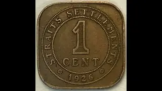 1926 Straits Settlements 1 Cent